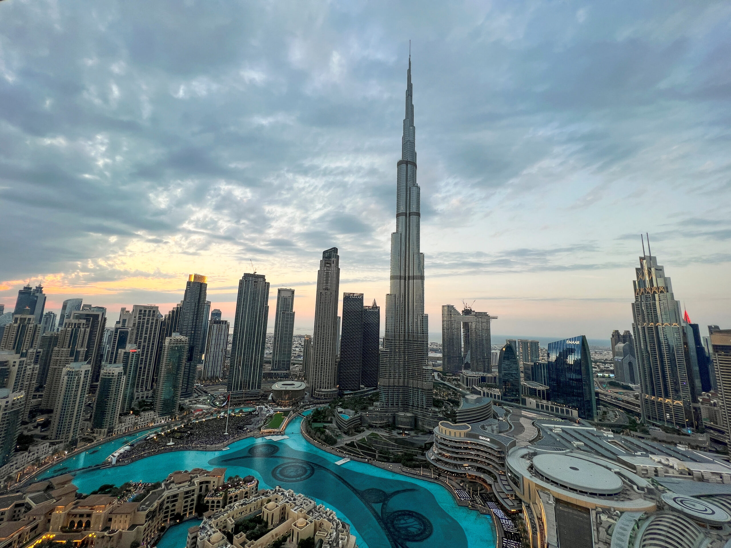 A general view of Dubai Downtown showing world's tallest building Burj Al Khalifa, in Dubai United Arab Emirates, December 31, 2022. REUTERS/Abdelhadi Ramahi/File Photo